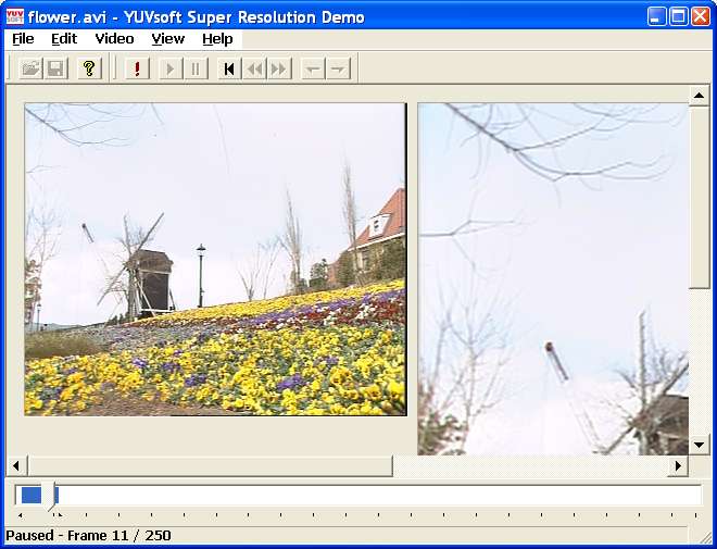 Screenshot for YUVsoft Super Resolution Demo 1.35