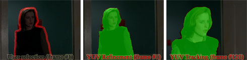 Result of 'X-files' movie segmentation (fragment)