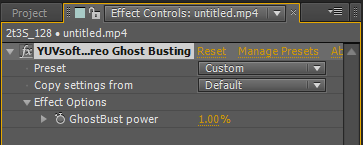 Stereo Ghost Busting toolbar