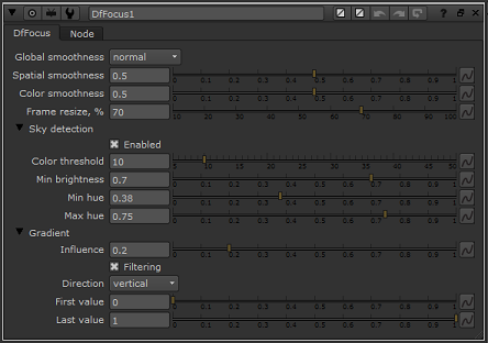 Depth from Focus options