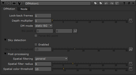 YUVsoft Depth from Motion options